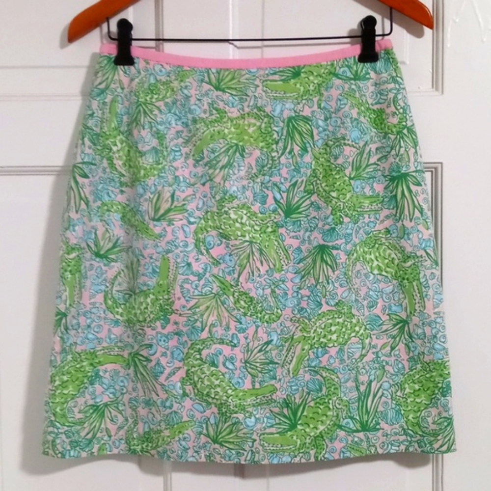 🐊VTG/RARE Lilly Pulitzer🐊 - "See You Later" Simple Skirt